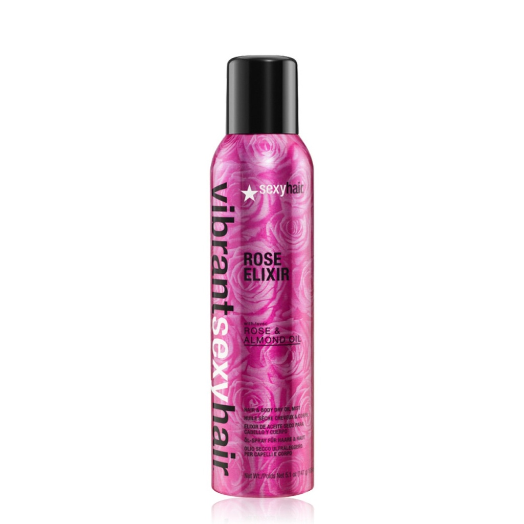 SEXY HAIR Vibrant Sexy Hair Rose Elixir - Huile sèche cheveux et corps