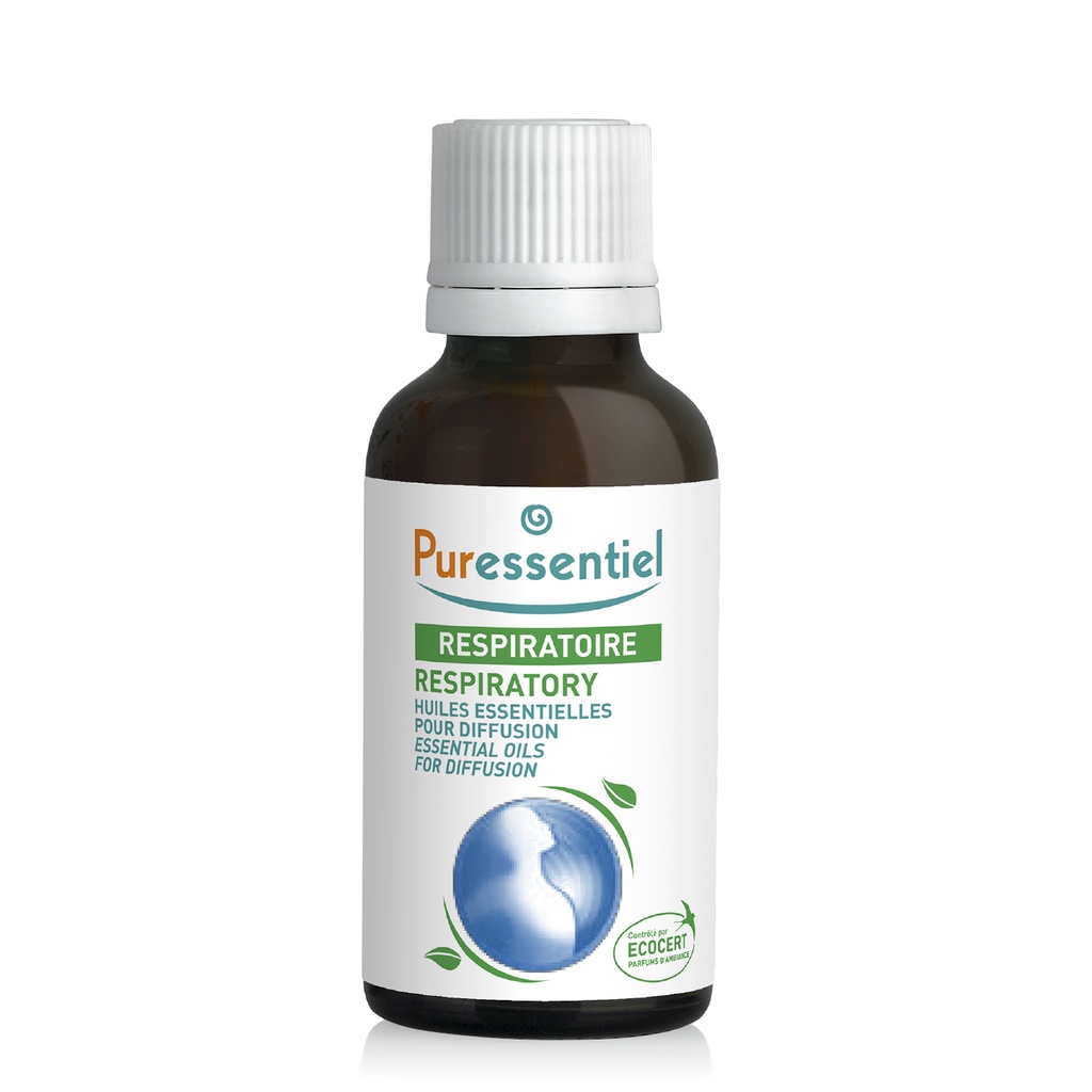 PURESSENTIEL Diffuse Respi - Huiles essentielles respiration et immunité - 30ml