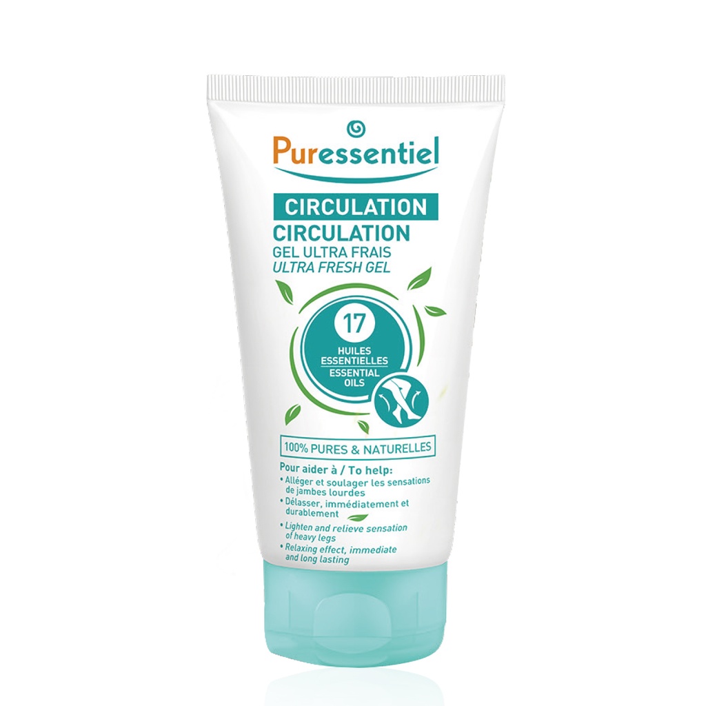 PURESSENTIEL Circulation - Gel ultra-frais aux 17 huiles essentielles - 125ml