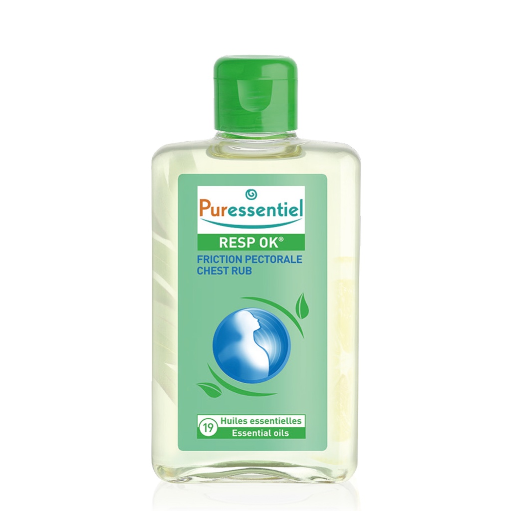 PURESSENTIEL Resp Ok  - Friction pectorale aux 19 huiles essentielles - 100ml