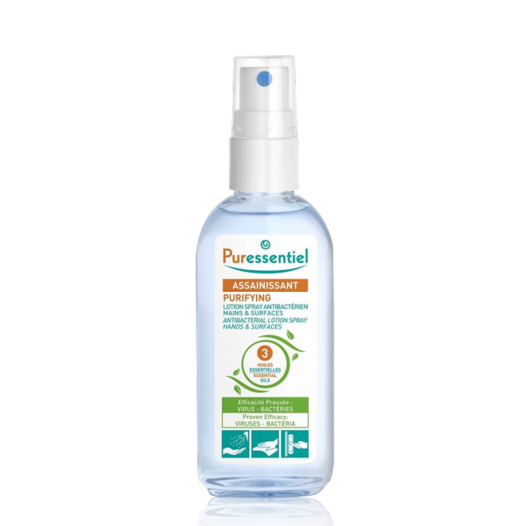 PURESSENTIEL Assainissant - Lotion spray antibactérien mains & surfaces