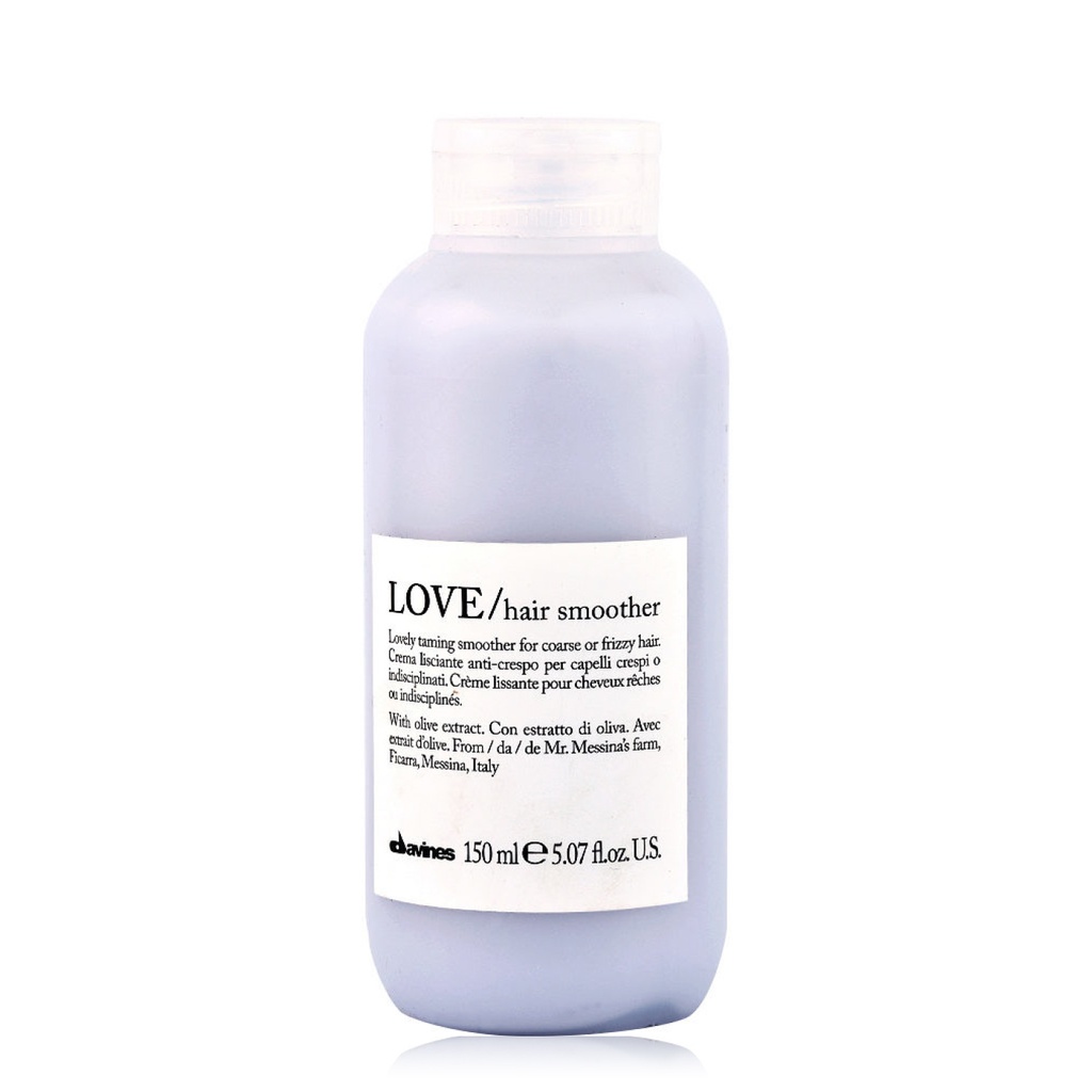 DAVINES Love Hair Smoother - Crème lissante pour cheveux rêches ou indisciplinés - 150ml