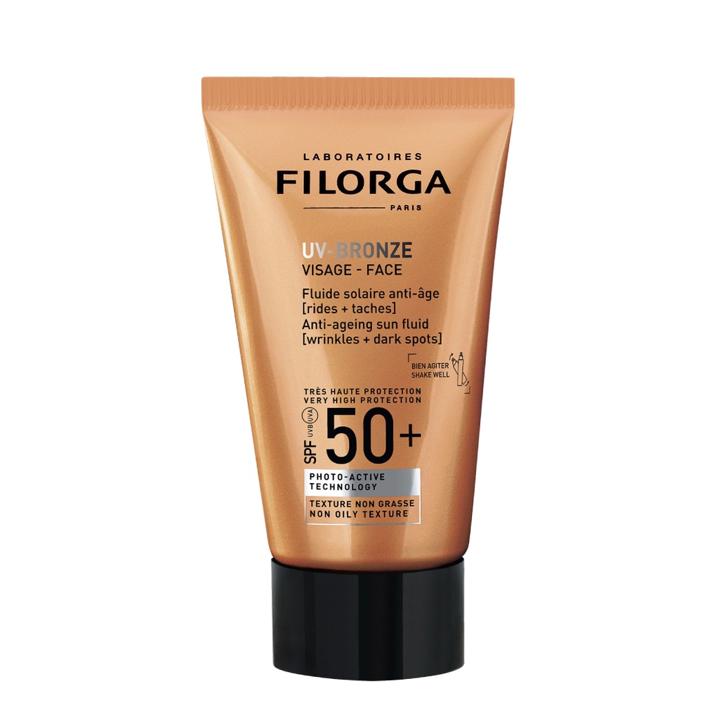 FILORGA UV-Bronze Visage - Fluide solaire anti-âge [rides+taches] - 40ml