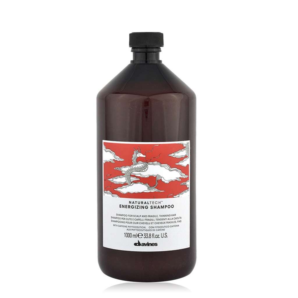 DAVINES Naturaltech Energizing Shampoo - Shampooing pour cuir chevelu et cheveux fragiles et fins