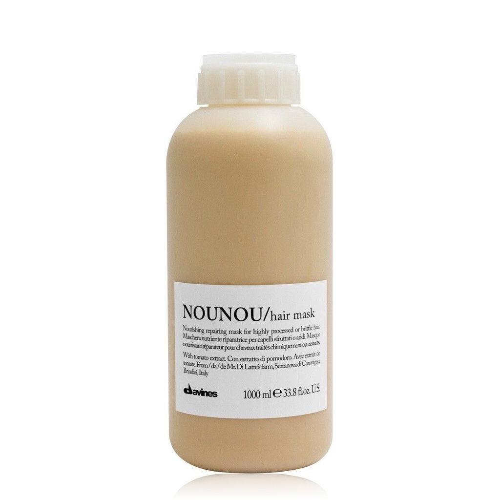 DAVINES Nounou Hair Mask - Masque nourrissant réparateur pour cheveux traités chimiquement ou cassants