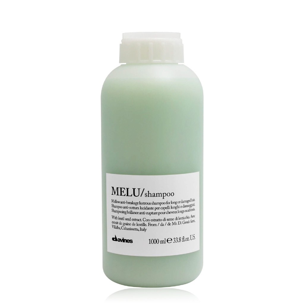 DAVINES Melu Shampoo - Shampooing brillance anti-rupture pour cheveux longs ou abîmés