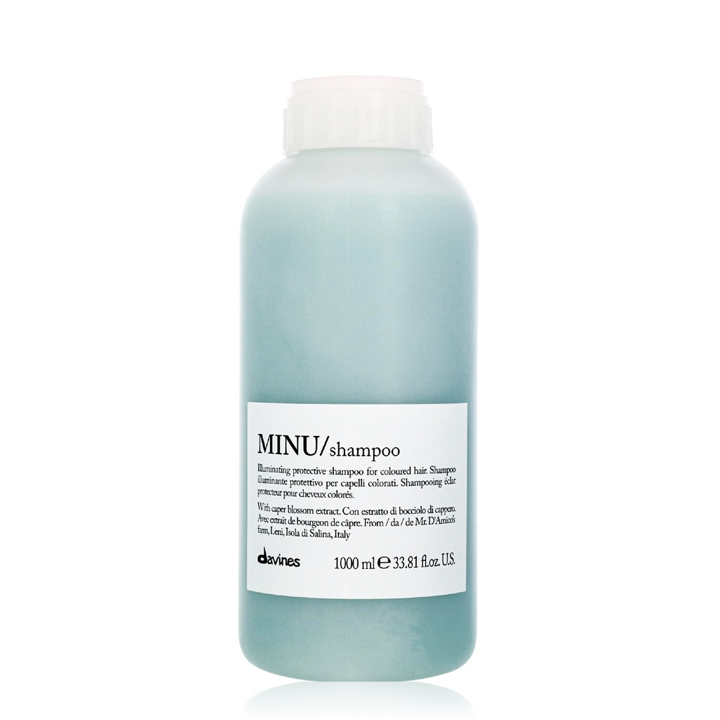 DAVINES Minu Shampoo - Shampooing éclat protecteur pour cheveux colorés