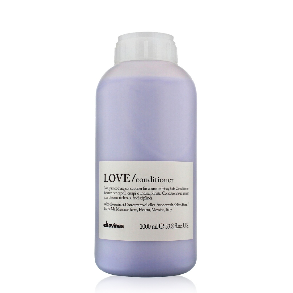 DAVINES Love Conditioner - Après-shampooing lissant pour cheveux rêches ou indisciplinés