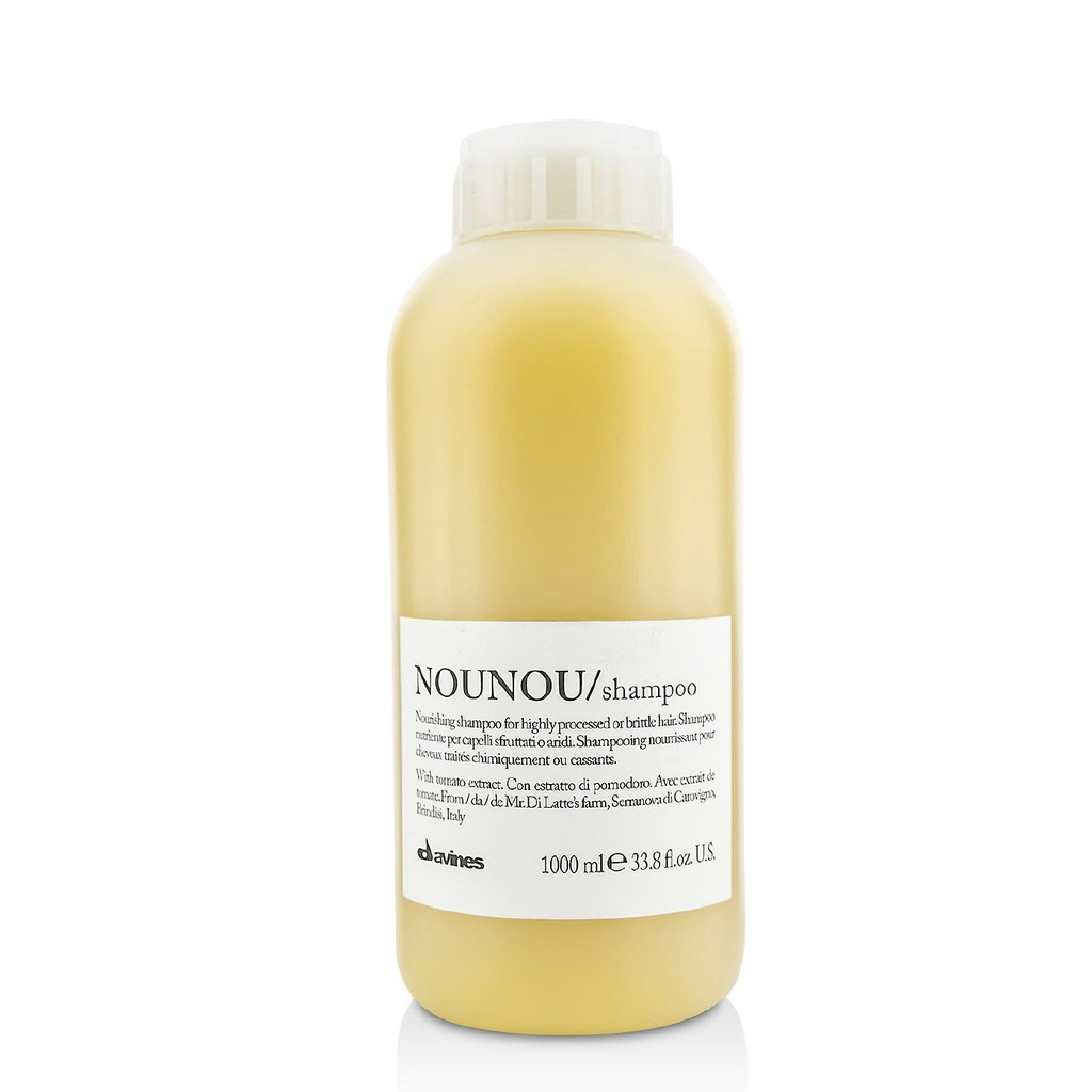 DAVINES Nounou Shampoo - Shampooing nourrissant pour cheveux traités chimiquement ou cassants