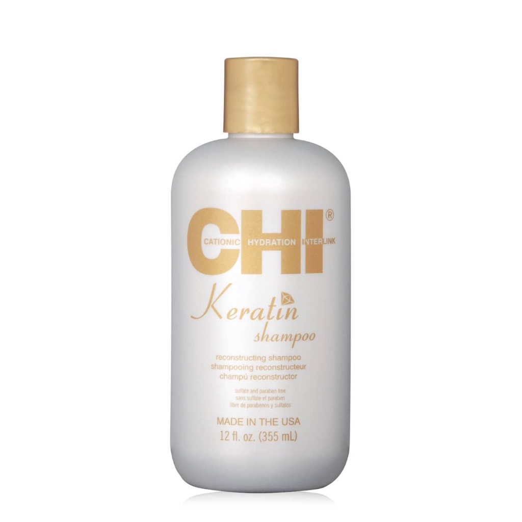 CHI Keratin Shampoo - Shampooing reconstructeur pour cheveux très secs et fragilisés