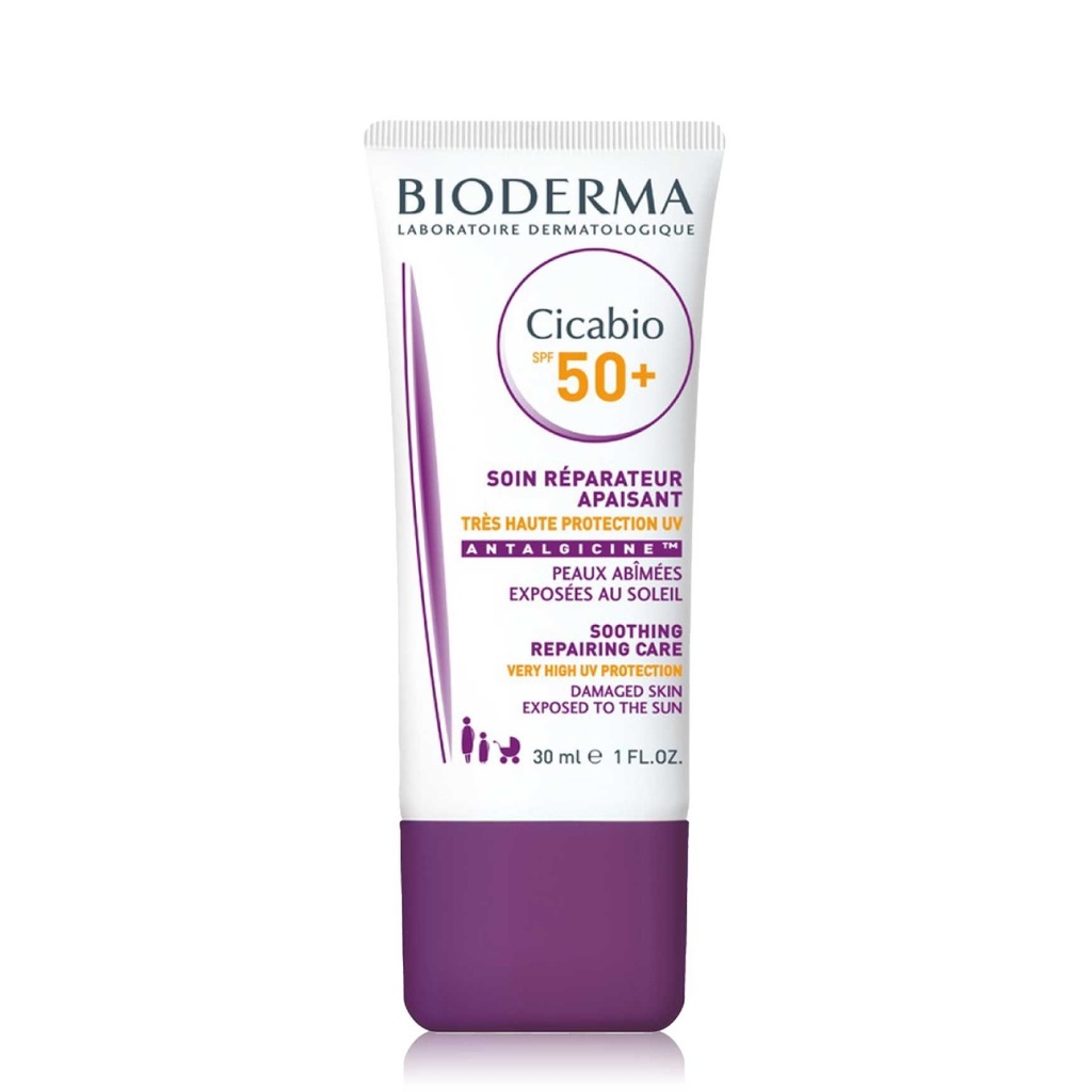 BIODERMA Cicabio 50+ - Soin solaires SPF50+ pour peaux abîmées exposées au soleil - 30ml