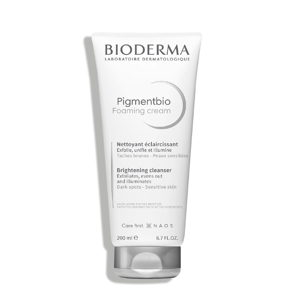 BIODERMA Pigmentbio Foaming Cream - Nettoyant éclaircissant anti-taches brunes pour peaux sensibles - 200ml