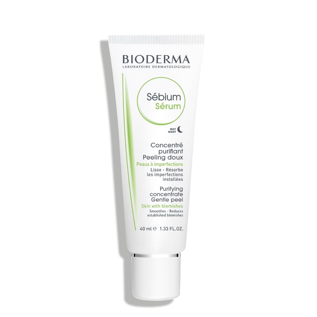 BIODERMA Sebium Sérum - Concentré purifiant peeling doux pour peaux à imperfections - 40ml