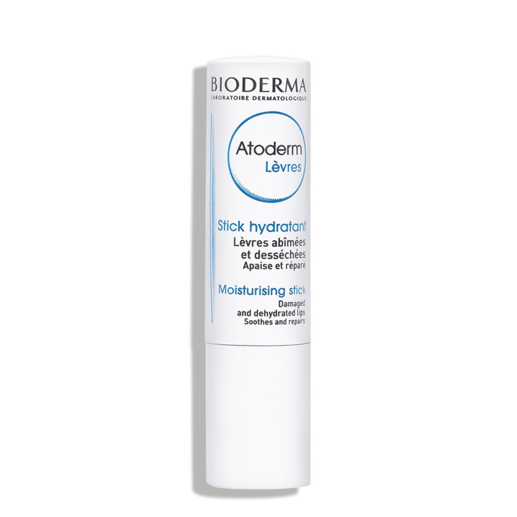 BIODERMA Atoderm Lèvres - Stick hydratant pour lèvres abîmées et dessechées - 4g