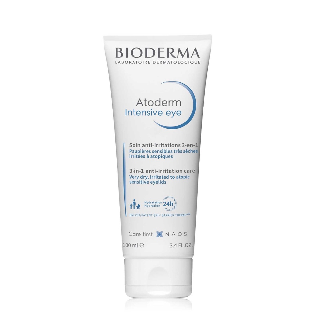 BIODERMA Atoderm Intensive Eye  - Soin anti-irritations 3-en-1 pour paupières sensibles très sèches à irritées - 100ml