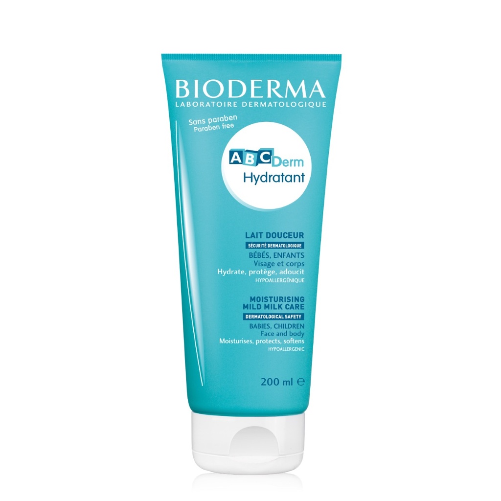 BIODERMA ABCDerm Hydratant  - Lait hydratant nutri-protecteur pour bébés et enfants - 200ml