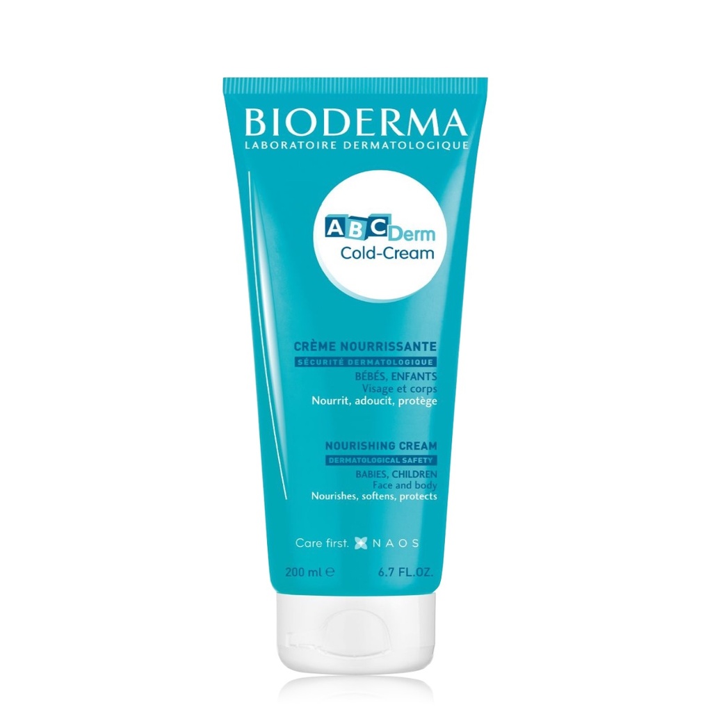 BIODERMA ABCDerm Cold Cream  - Crème nourrissante visage et corps pour bébés et enfants