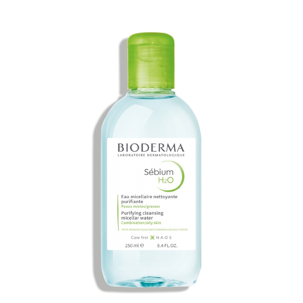 BIODERMA Sébium H²O - Solution micellaire purifiante nettoyante pour peaux mixtes à grasses