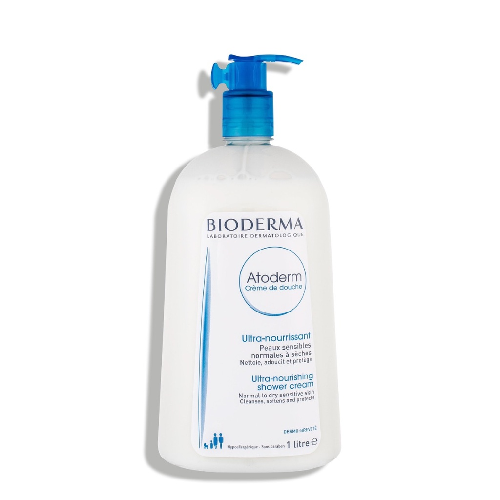 BIODERMA Atoderm  - Crème de douche ultra-nourrissante pour peaux sensibles normales à sèches