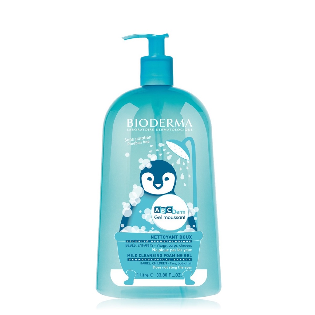 BIODERMA ABCDerm - Gel moussant nettoyant doux pour bébés et enfants