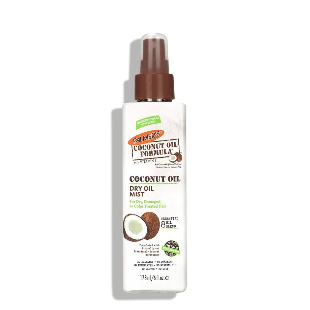 PALMERS Coconut Oil Formula - Huile sèche nourrissante pour cheveux secs et abîmés - 178ml