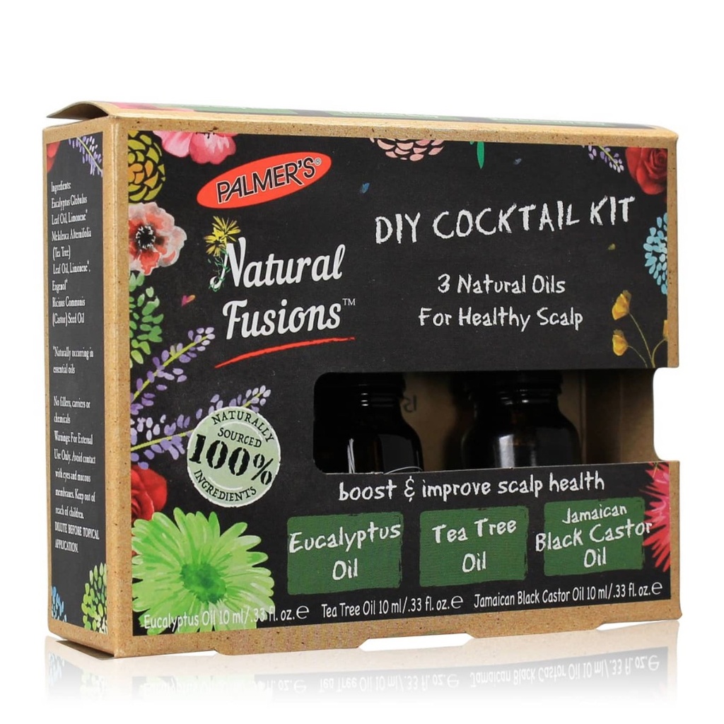 PALMERS Natural Fusions - Complexe réparateur et booster santé pour cheveux et cuir chevelu - 3 x 10ml