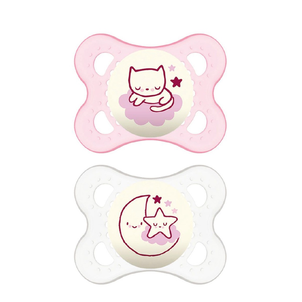 MAM Original Night - Lot de 2 sucettes 0 à 6 mois