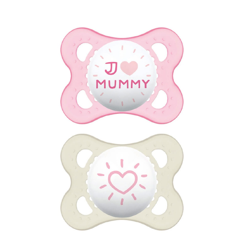 MAM Love & Affection - Lot de 2 sucettes 0 à 6 mois