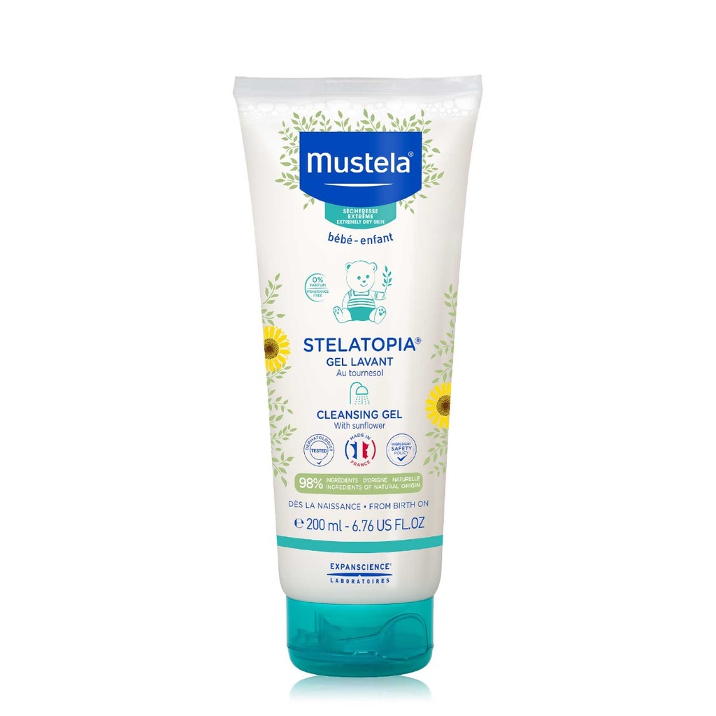 MUSTELA Stelatopia - Gel lavant pour peaux à tendance atopique du bébé et de l'enfant - 200ml