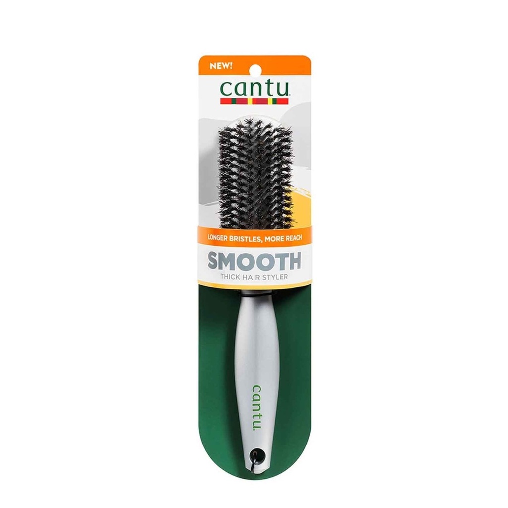 CANTU Thick Hair Longer Bristle Brush - Brosse en poils de sanglier ultra-démêlante pour cheveux frisés et crépus