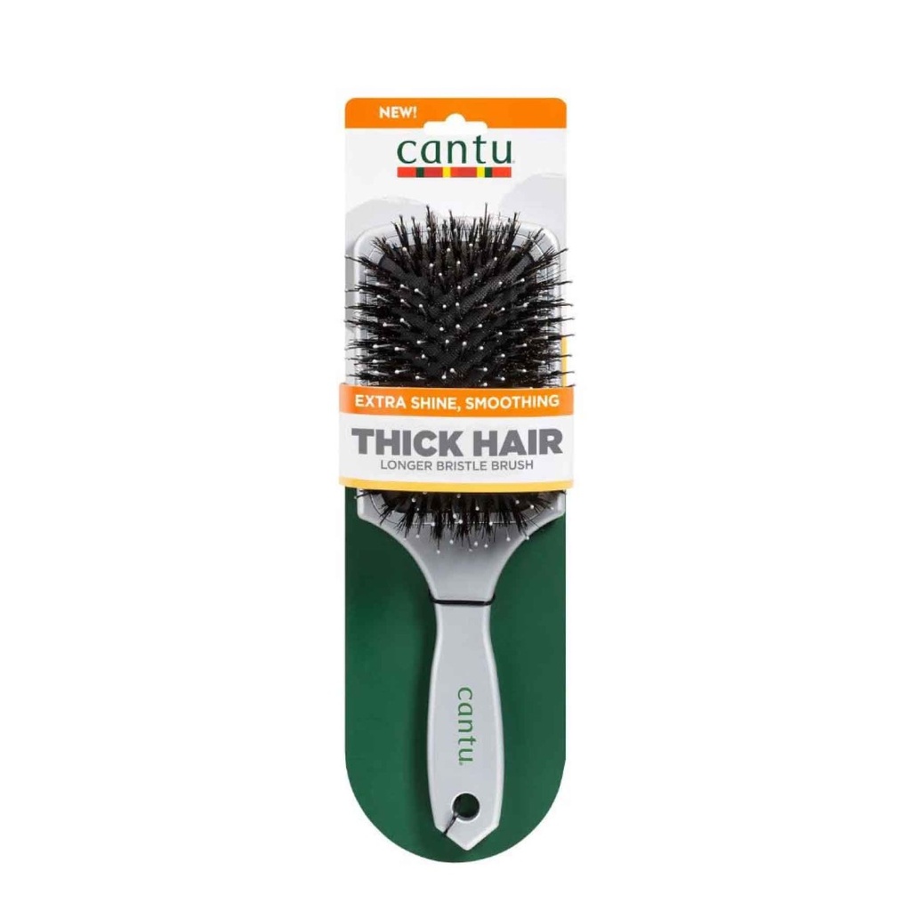 CANTU Thick Hair Longer Bristle Brush - Brosse en poils de sanglier large ultra-démêlante pour cheveux frisés et crépus