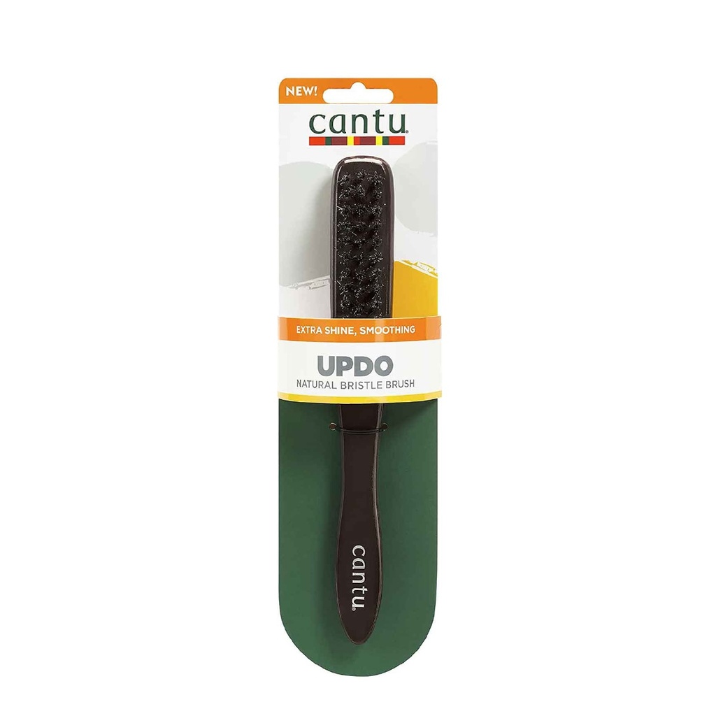 CANTU Updo Natural Bristle Brush - Brosse en poils de sanglier démêlante pour cheveux frisés et crépus