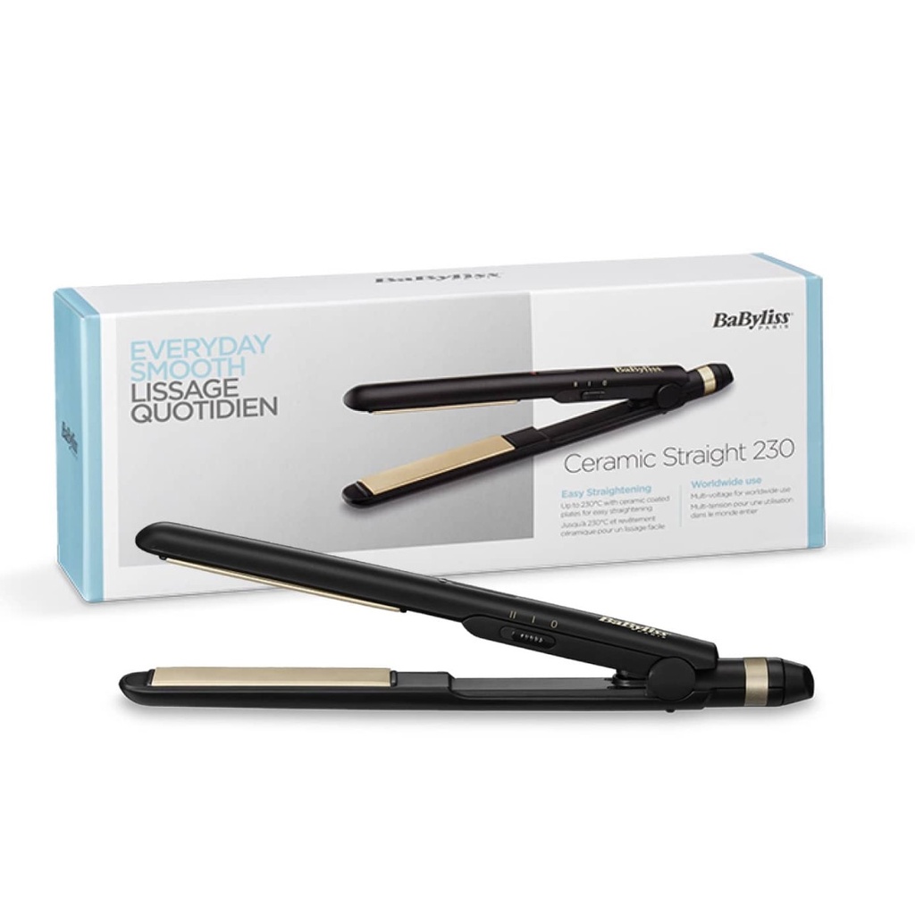 BABYLISS Ceramic Straight - Lisseur en céramique jusqu'à 230°C