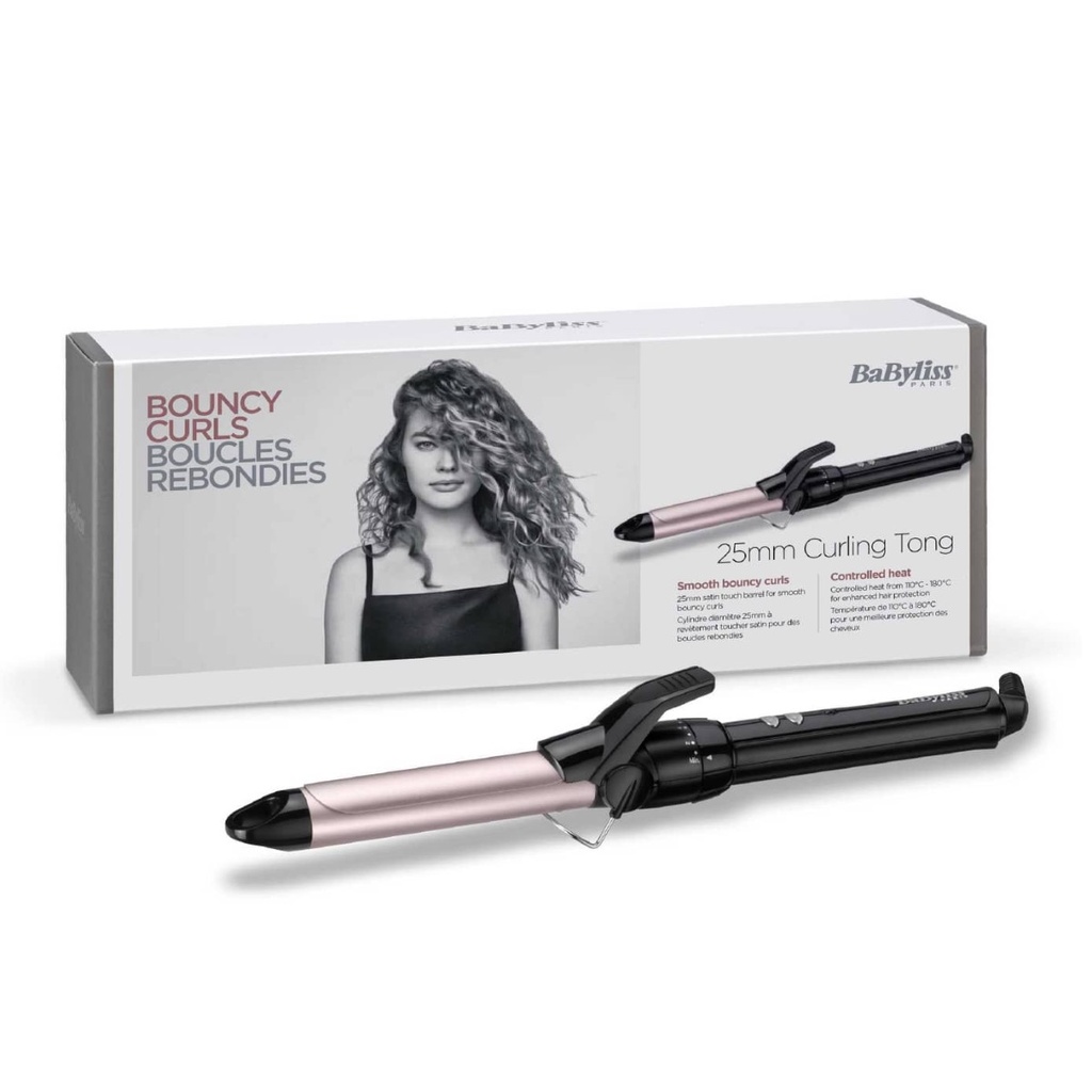 BABYLISS Curling Tong - Fer à boucler 25mm pour des boucles rebondies