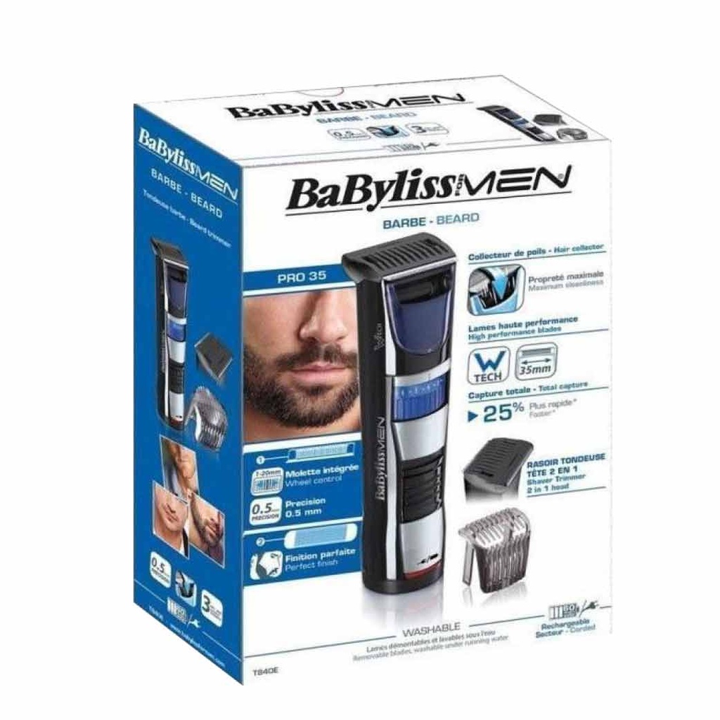 BABYLISS For Men - Tondeuse haute précision pour la barbe