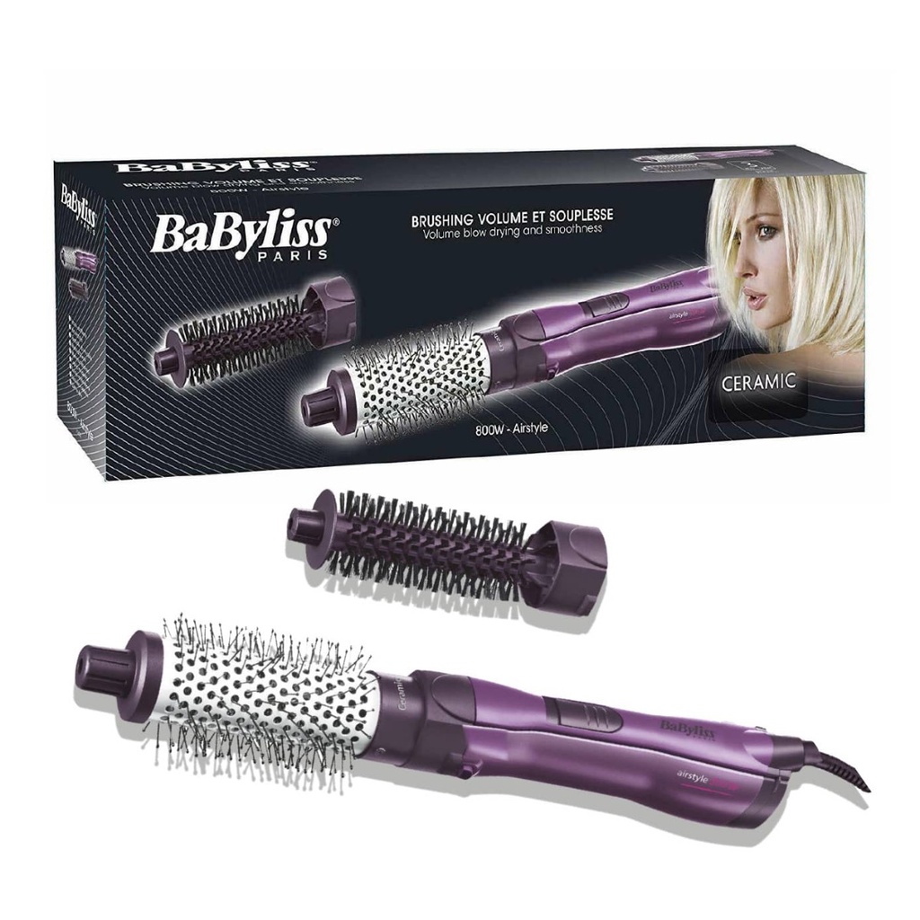 BABYLISS Volume et Souplesse - Brosse soufflante ceramic 800W