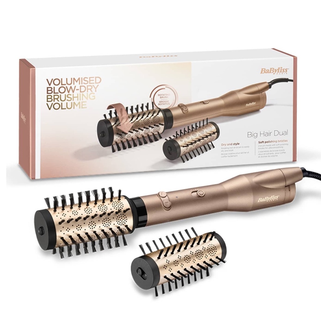 BABYLISS Big Hair Dual - Brosse soufflante rotative en céramique
