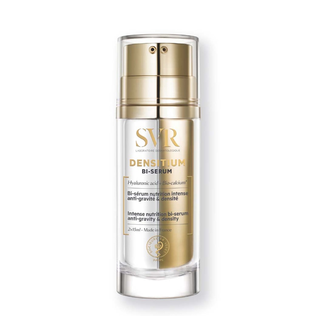 SVR Densitium Bi-Sérum  - Soin anti-gravité, densité et nutrition intense pour peaux matures du visage et du cou - 2x15ml
