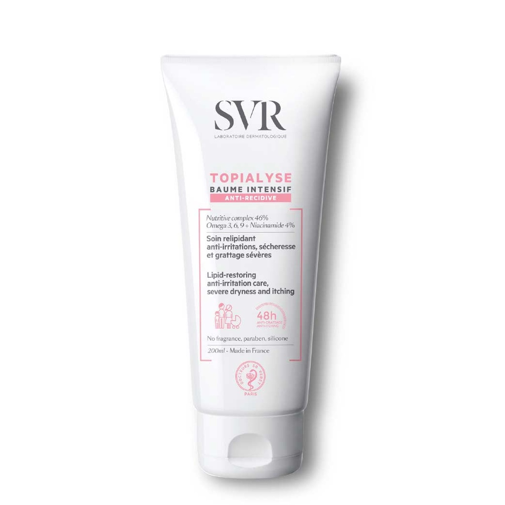 SVR Topialyse Baume Intensif - Soin relipidant anti-irritations, sécheresse et grattage sevère