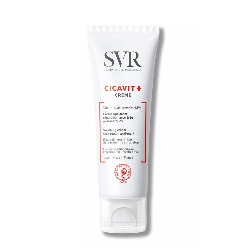 SVR Cicavit + Crème - Crème apaisante réparation accélérée anti-marques pour peaux abîmées et irritées