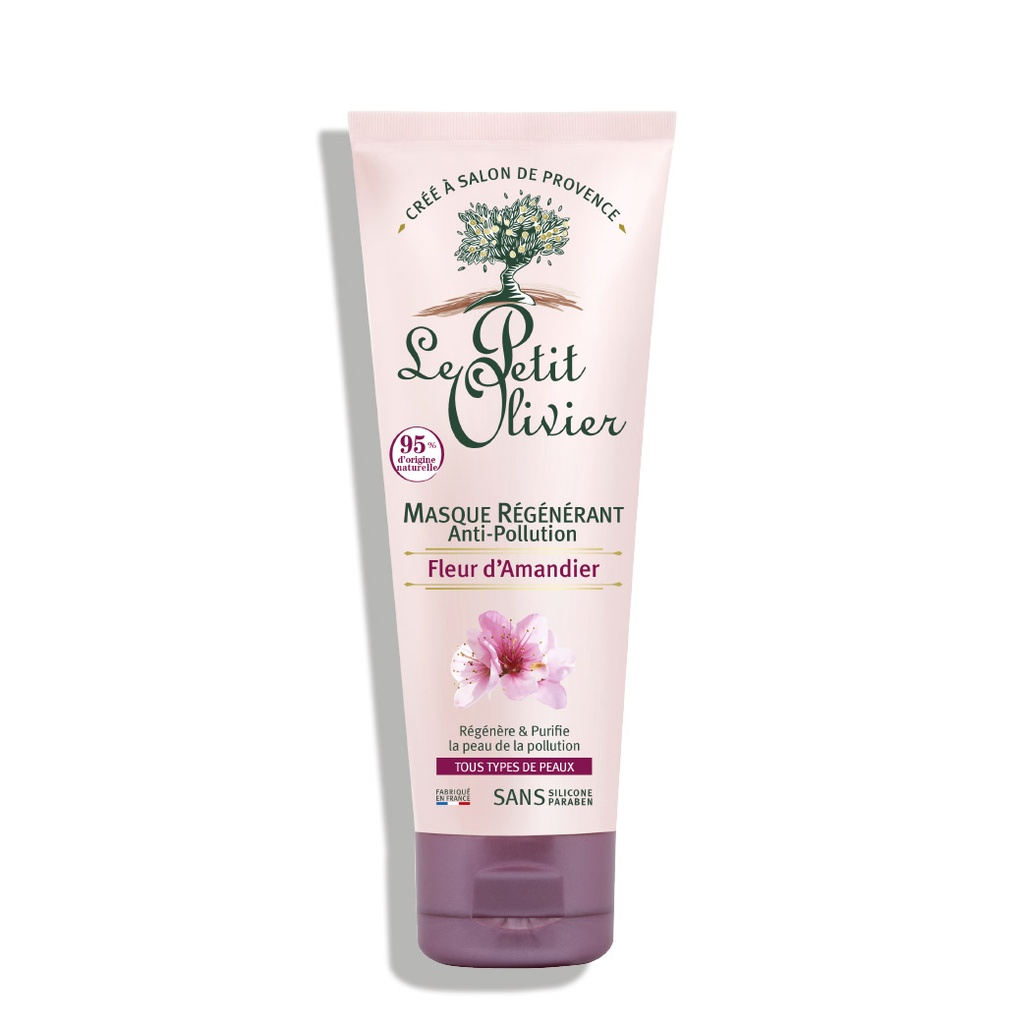LE PETIT OLIVIER Fleur d'Amandier - Masque anti-pollution pour tous types de peaux - 75ml