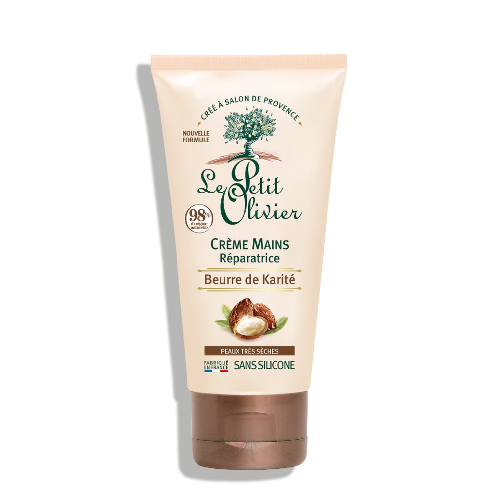 LE PETIT OLIVIER Beurre de Karité - Crème mains réparatrice pour peaux très sèches - 75ml