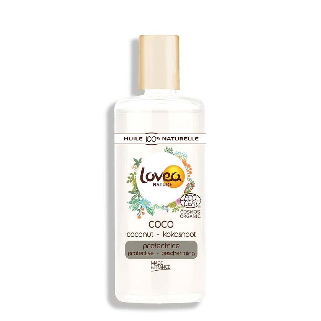 LOVEA Nature - Huile de coco 100% naturelle certifiée Bio - 100ml