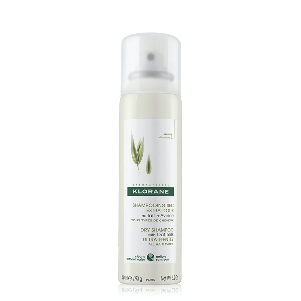 KLORANE Lait d'Avoine - Shampooing sec extra-doux pour tous types de cheveux - 150ml