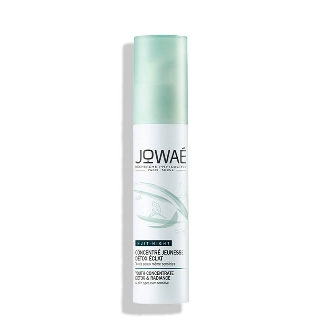 JOWAE Concentré Jeunesse Nuit  - Detox éclat pour toutes peaux même sensibles - 30ml