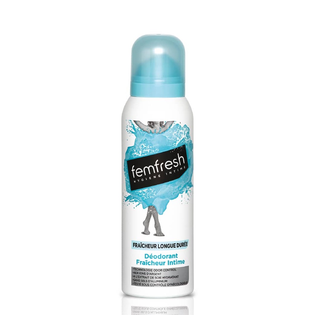 FEMFRESH Fraîcheur Intime - Déodorant longue durée pour l'hygiène intime - 125ml