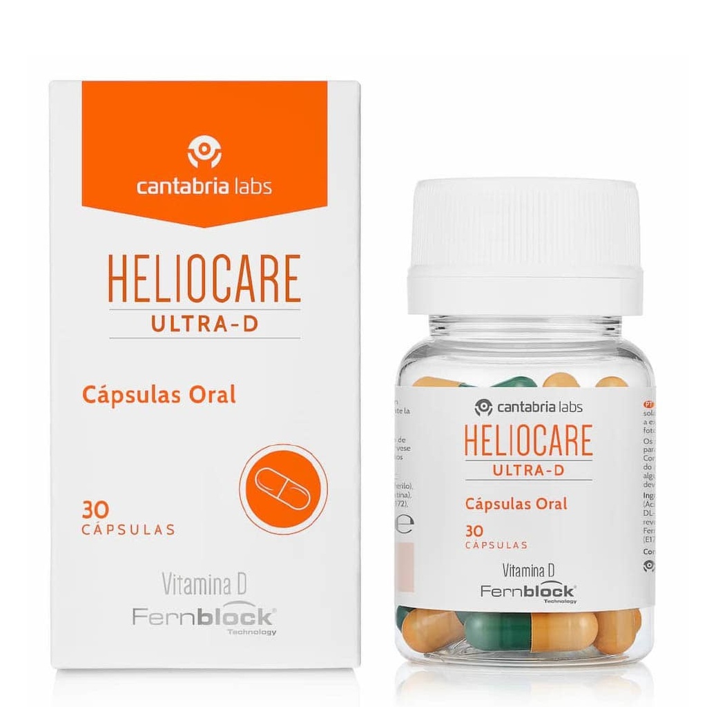 CANTABRIA LABS Heliocare Ultra-D - Complément alimentaire solaire anti-stress oxydatif - 30 gélules