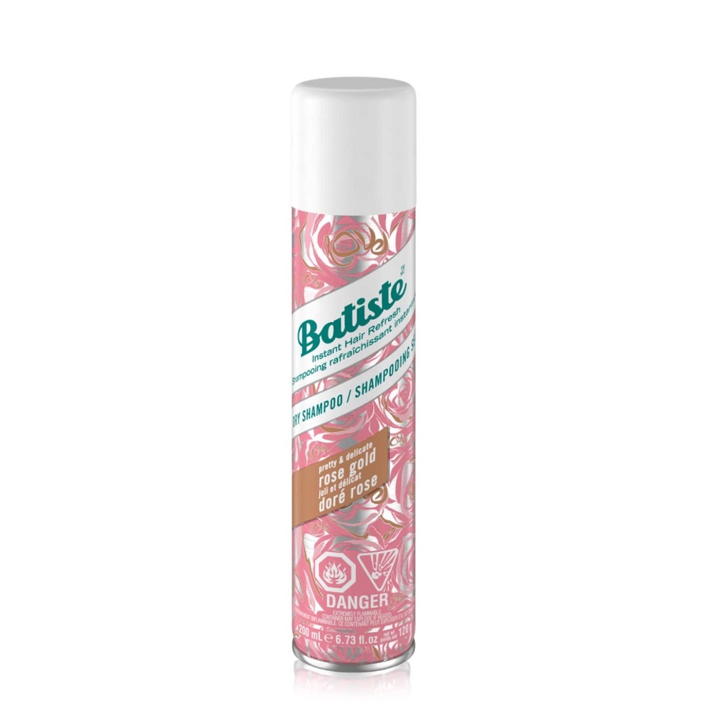 BATISTE Rose Gold - Shampooing sec à la rose délicate - 200ml