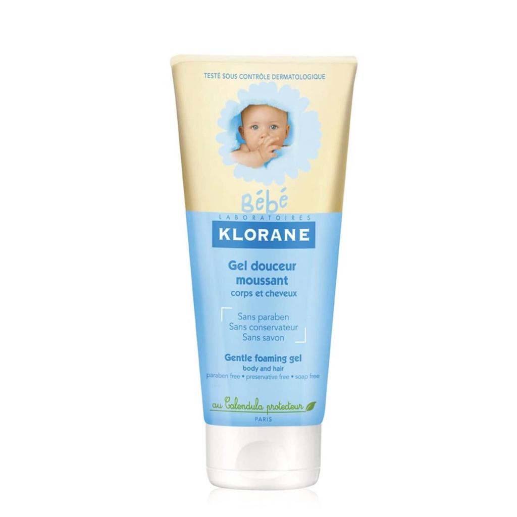 KLORANE BEBE Physio Calenduline  - Gel douceur moussant corps et cheveux - 200ml