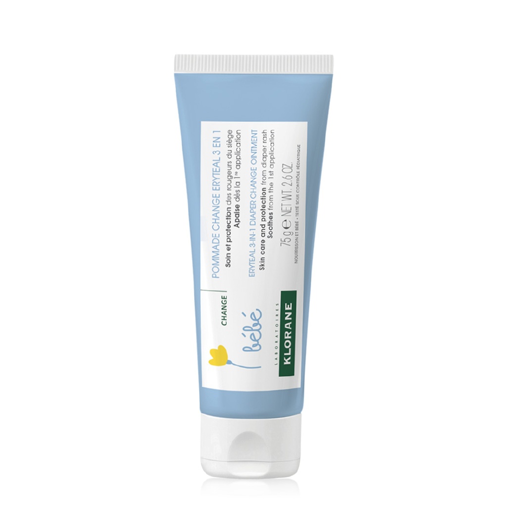 KLORANE BEBE Eryteal - Pommade apaisante et protectrice pour le change - 75g